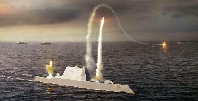 每天认识一件兵器 美国“朱姆沃尔特”级驱逐舰“朱姆沃尔特”（Zumwalt）级驱