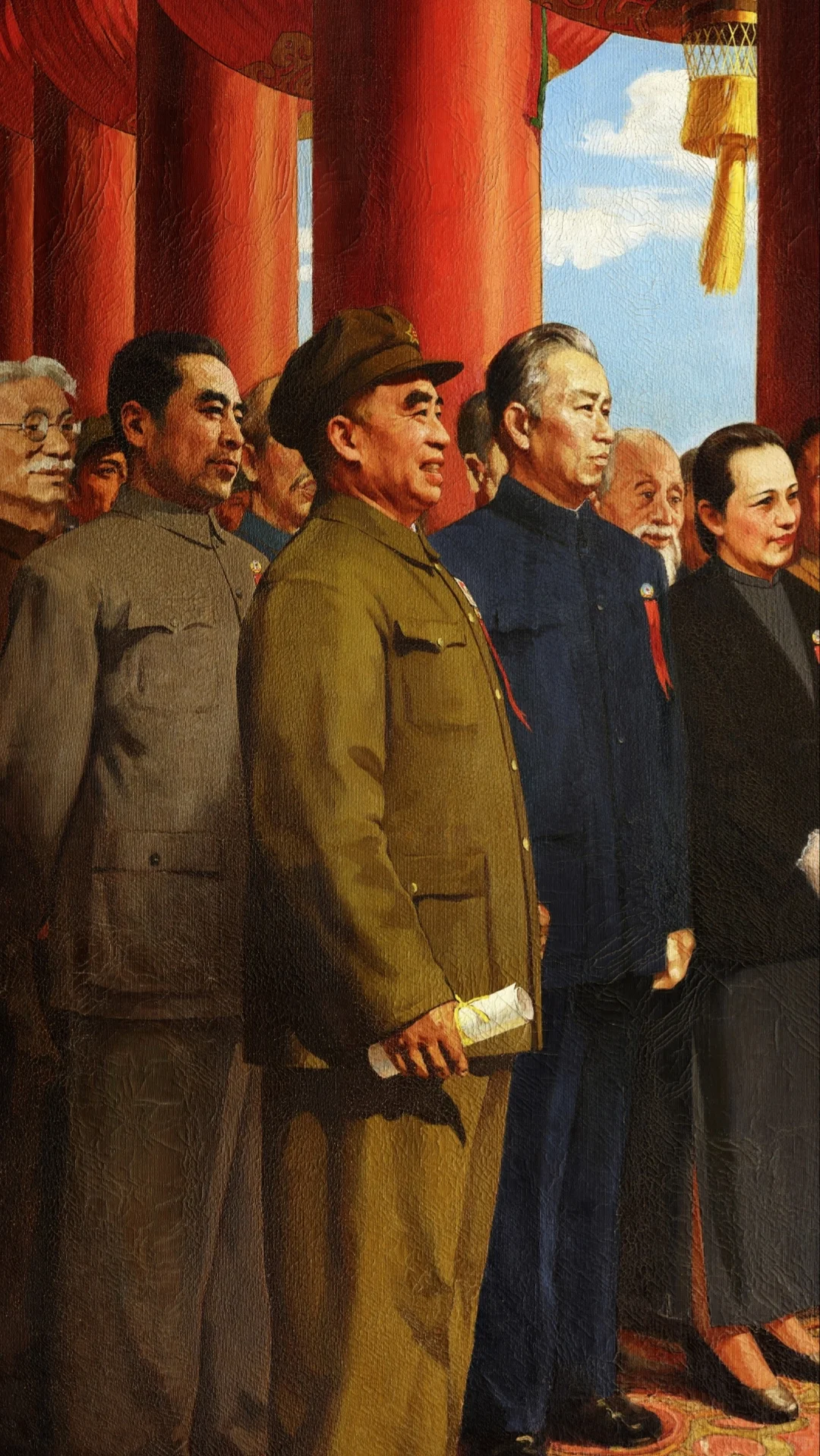 谁知这副油画有几个版本？先看高清第一版。