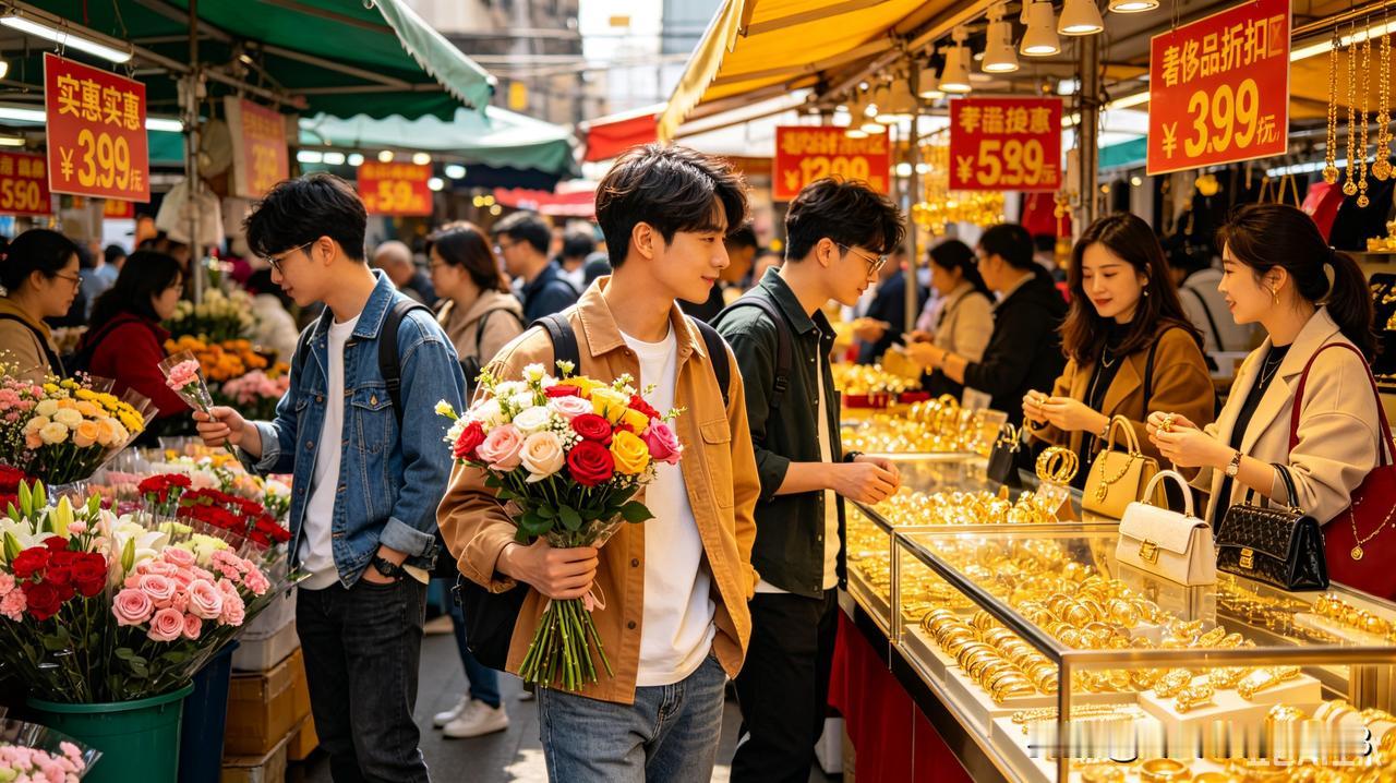 今年 520 的消费市场，藏着新的消费密码：鲜花降价、黄金热卖、奢侈品折扣成新宠