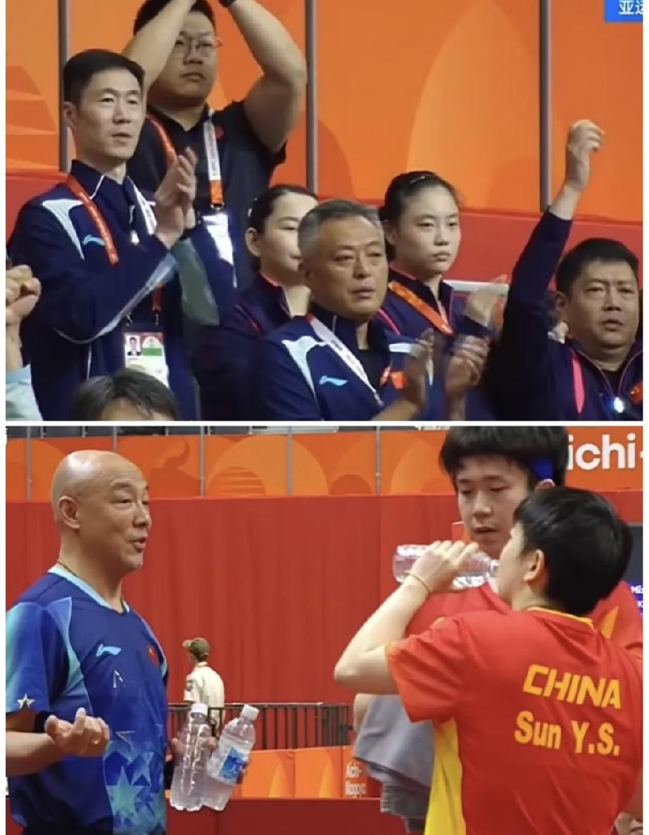 王励勤笑了！
莎头混双3：0击败松岛辉空和张本美和，过程跌宕起伏。比分咬的很紧。