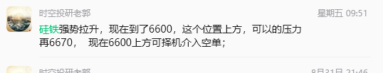 硅铁周五6624的涨停板， 周一直接低开下行， 涨停板上套住多少人？短线可能还有