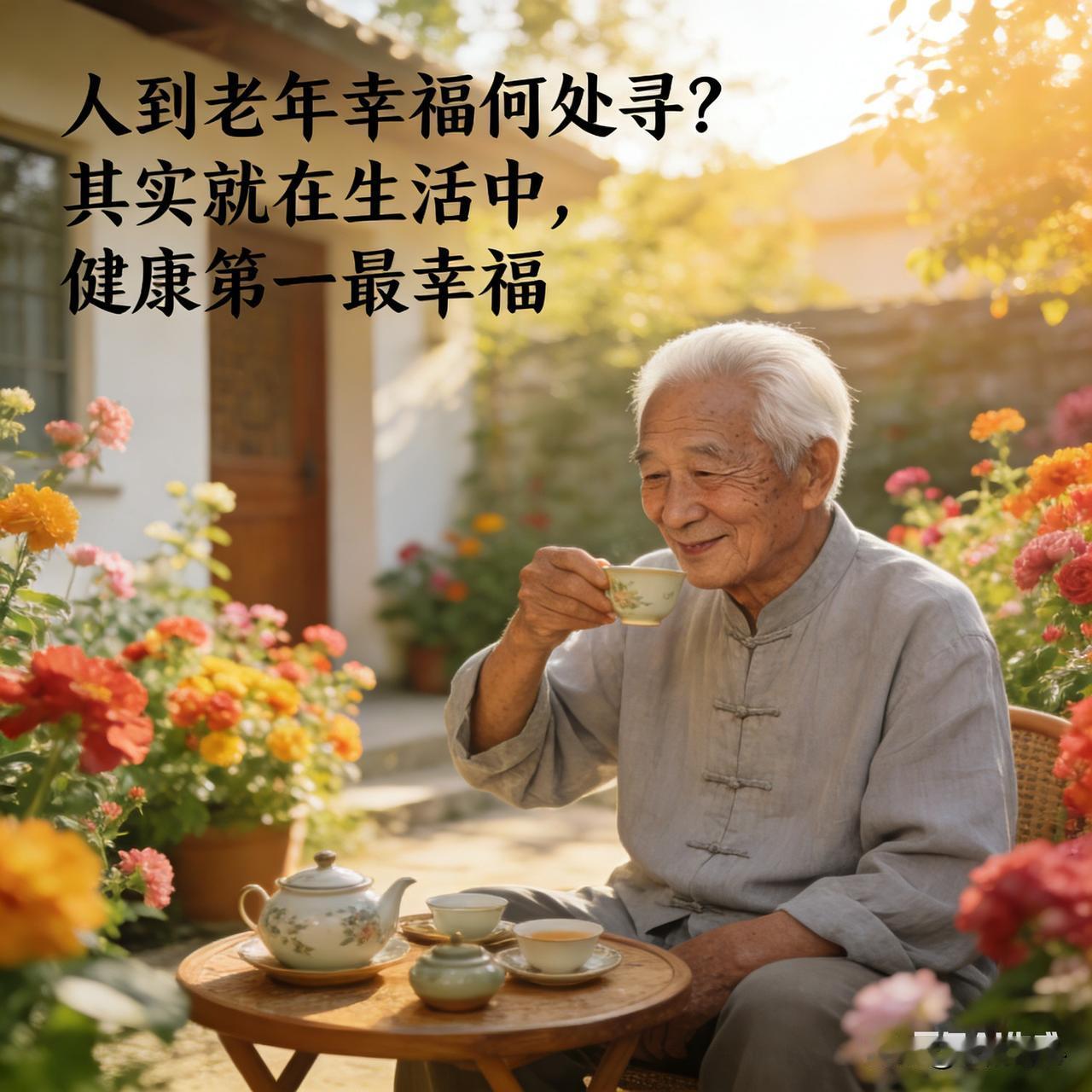 人到老年，幸福其实就藏在生活的点滴里。
身体康健就是一种幸福。每天能精神饱满地去