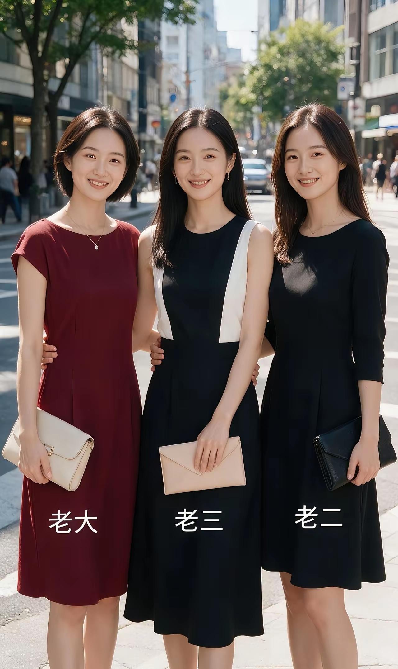 要在这三姐妹中做一道选择题，难度真的不小？颜值个顶个的漂亮，身材个顶个的诱人，在