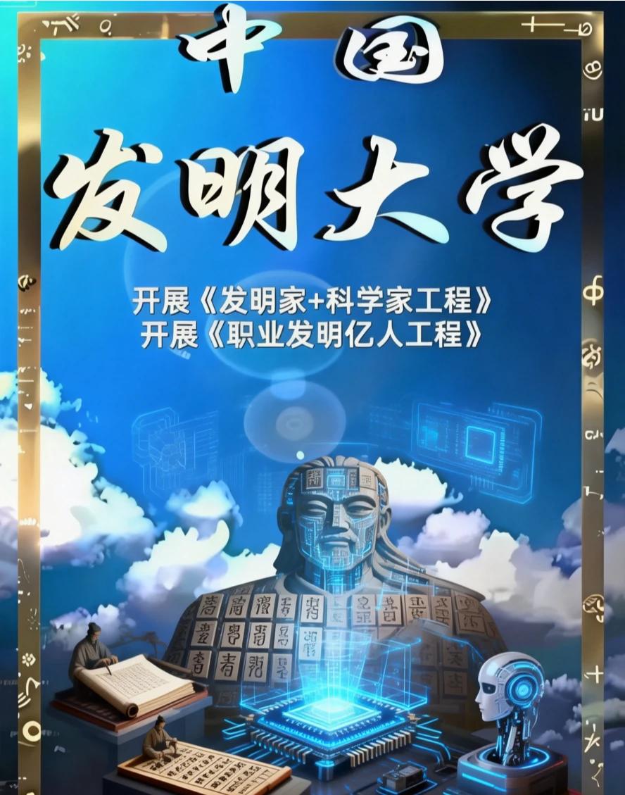 中国真正的强:不是超越，而是开创。
用《发明家+科学家工程》、《职业发明亿人工程