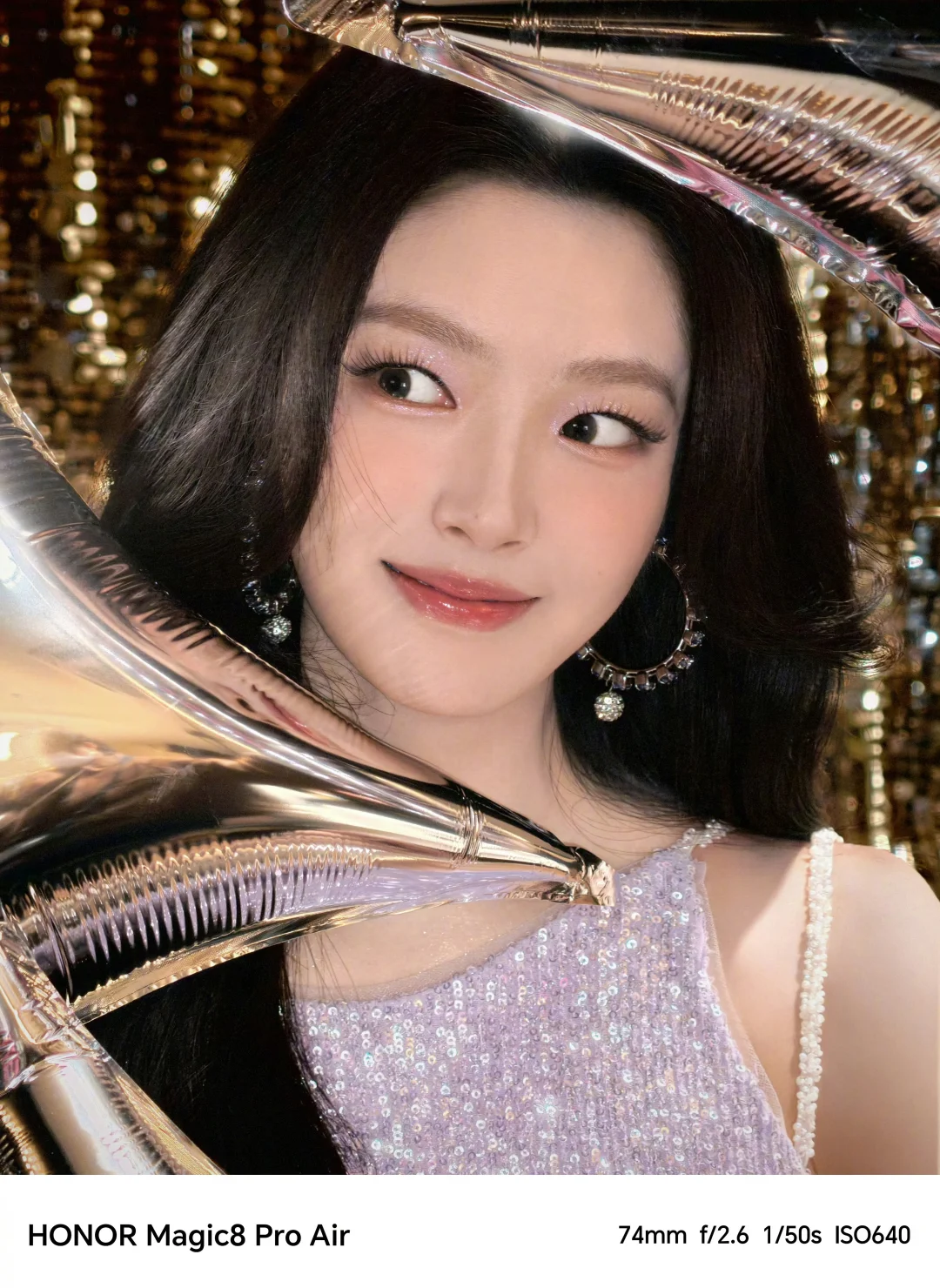 给徐若晗化的冰透香芋紫妆容