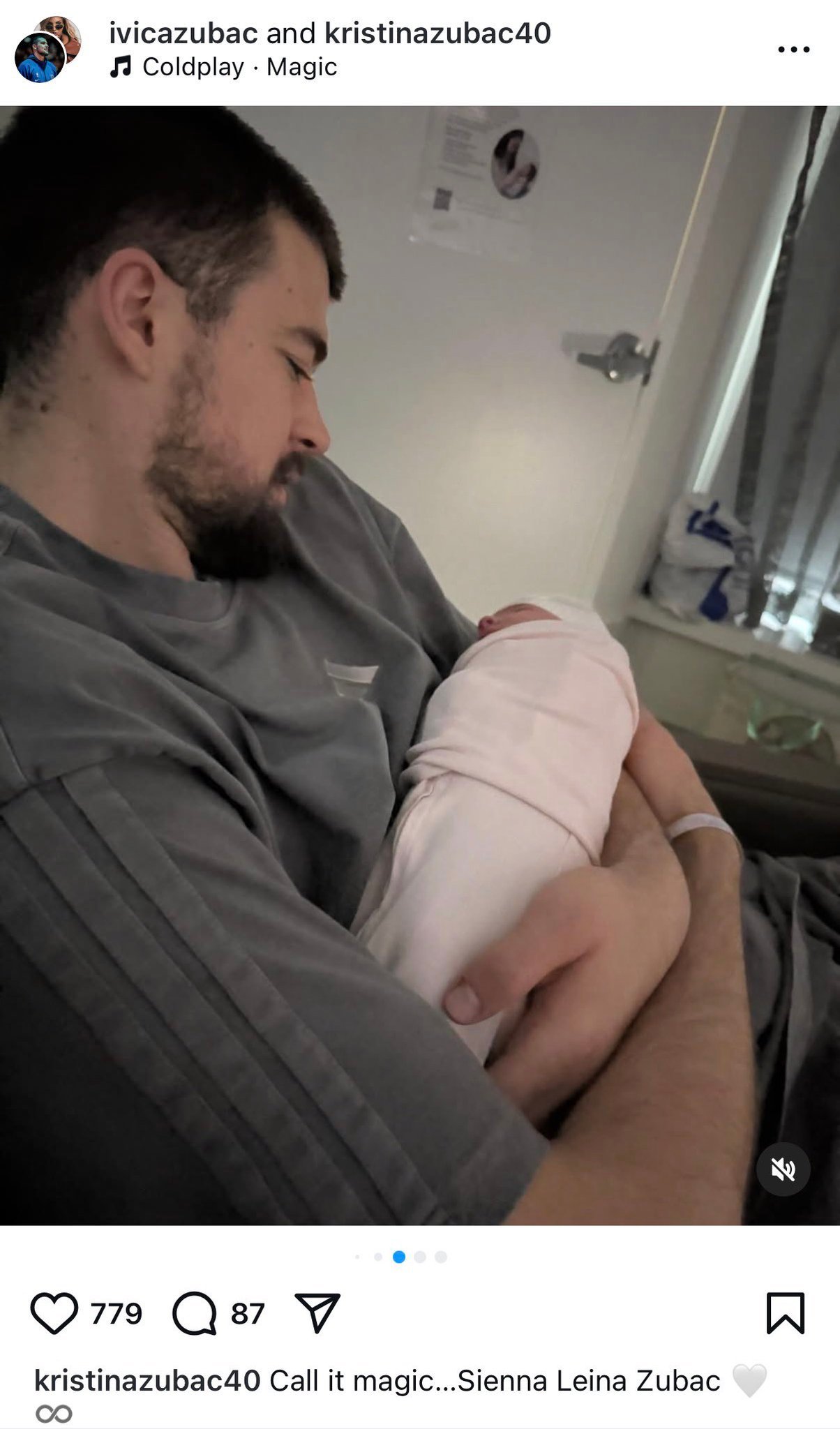 就在今天，祖巴茨女儿出生了 