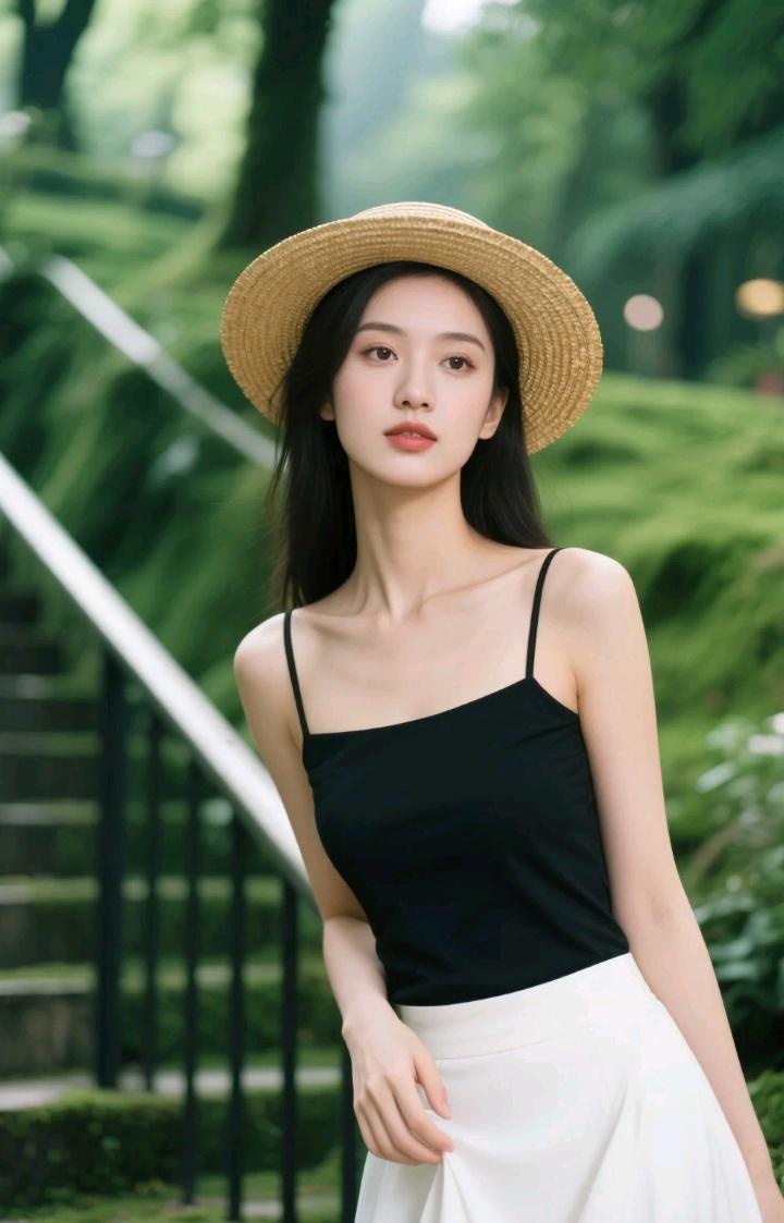 阳光明媚，女孩在绿树丛中。一千万和爱情二选一，你会选哪个 假如能再选一次 女孩的