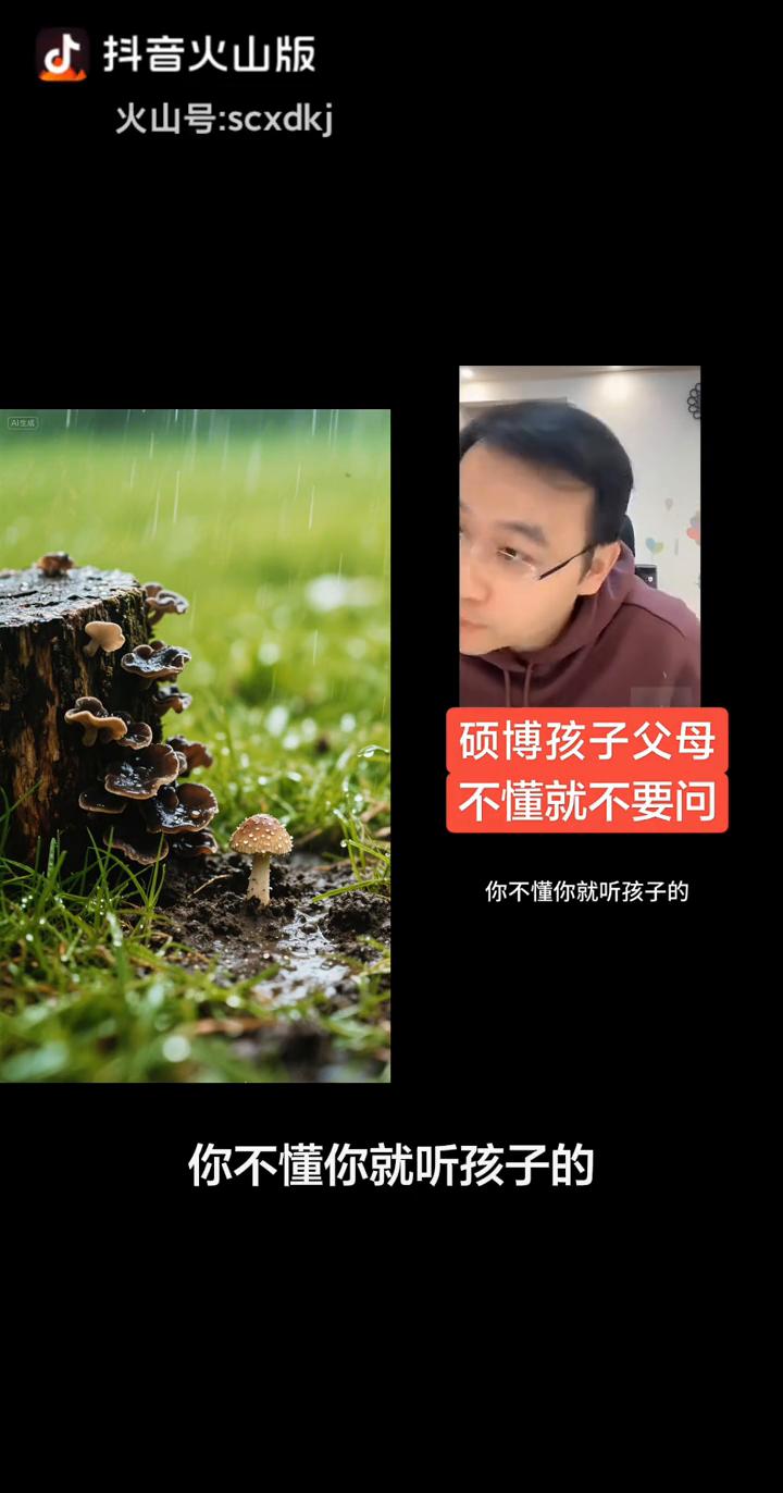 硕博孩子父母不懂就不要问。
你不懂你就不要干涉，你不懂你就听孩子的。作为优秀的博