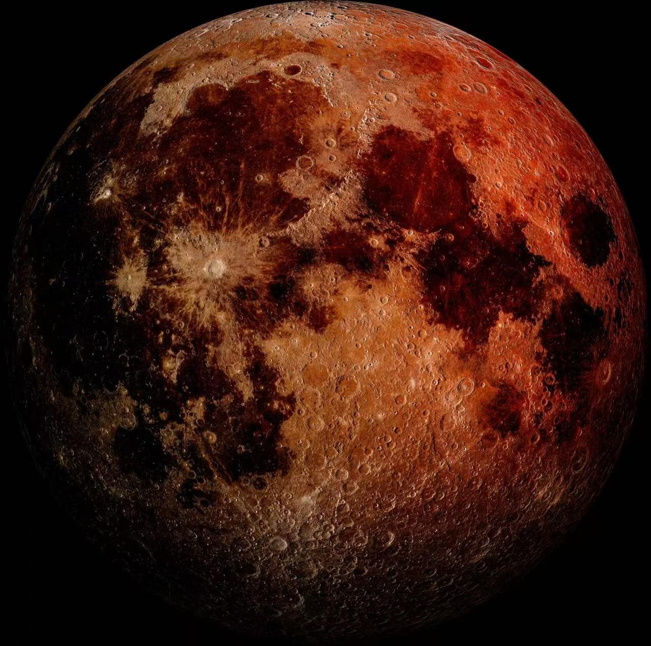 我拍摄的月球照片。月球