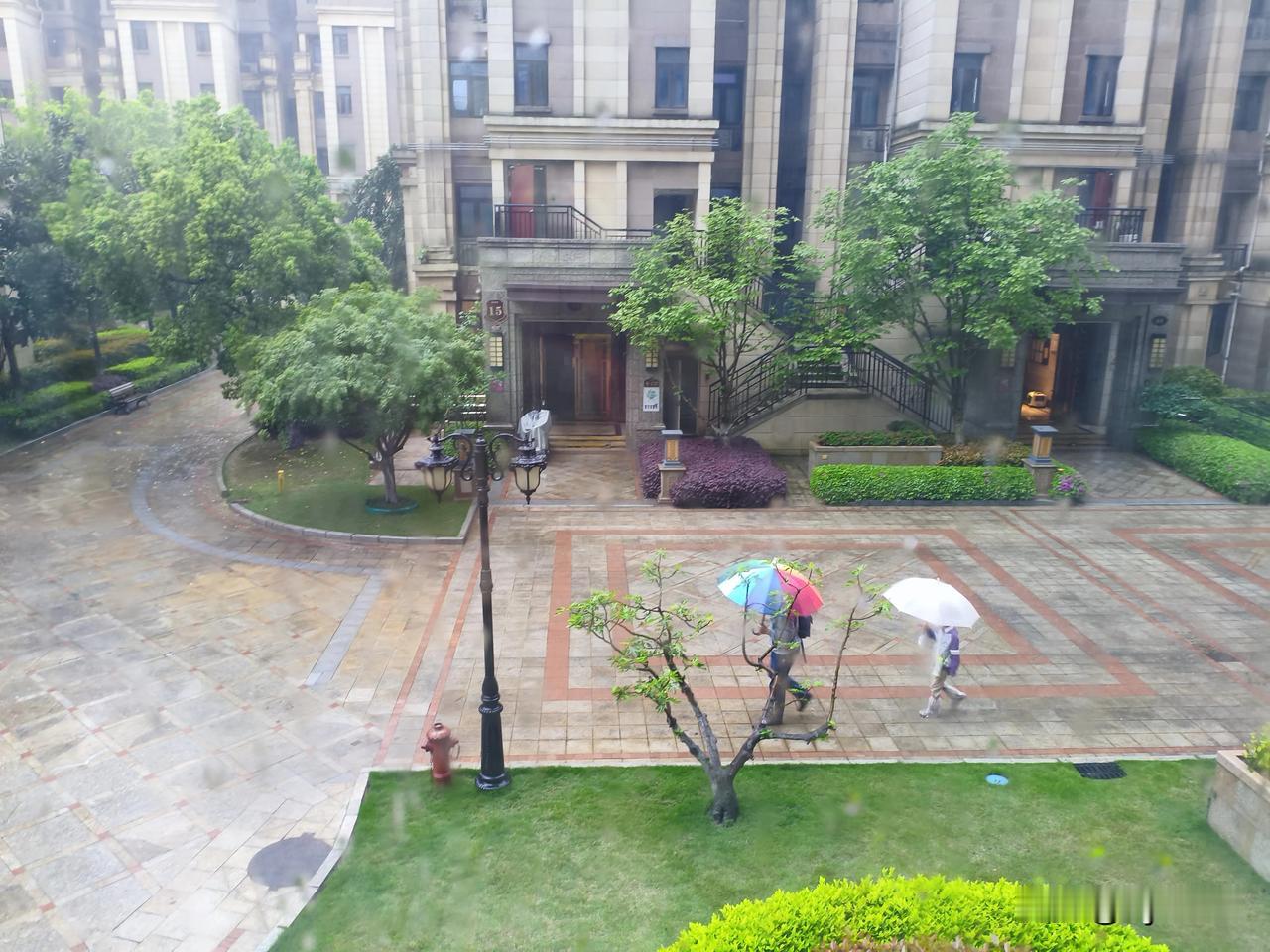 不知是谁把天捅了个大窟窿，打从3月底从海南回来，雨就没停过。这不，今天清晨正是学