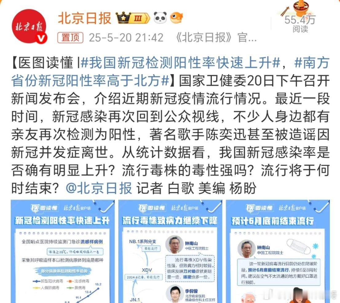 我国新冠检测阳性率快速上升预测到6月底前结束，做好预防就行，少去人多的地方，勤洗