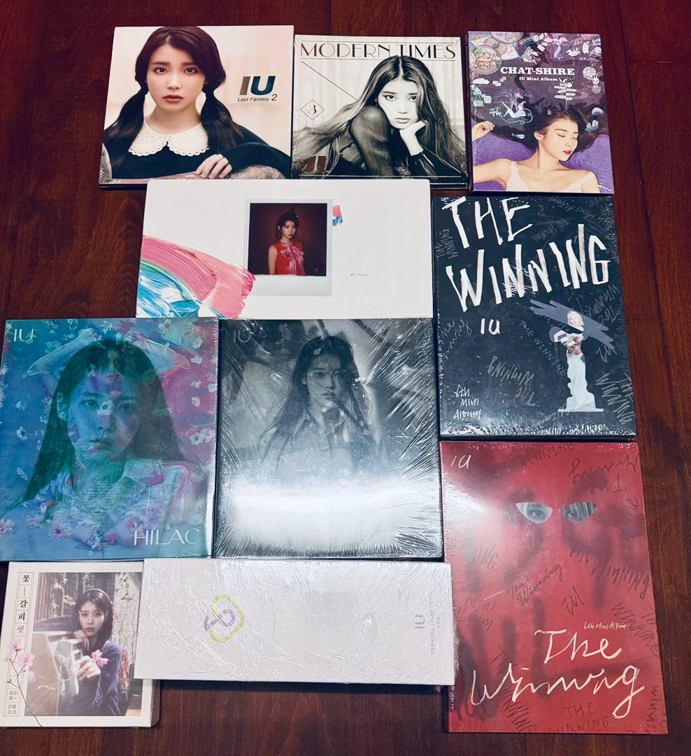 IU  近期战况💃🏻除了调色盘🎨小六和三年前不知道为什么买的碎片集花签12