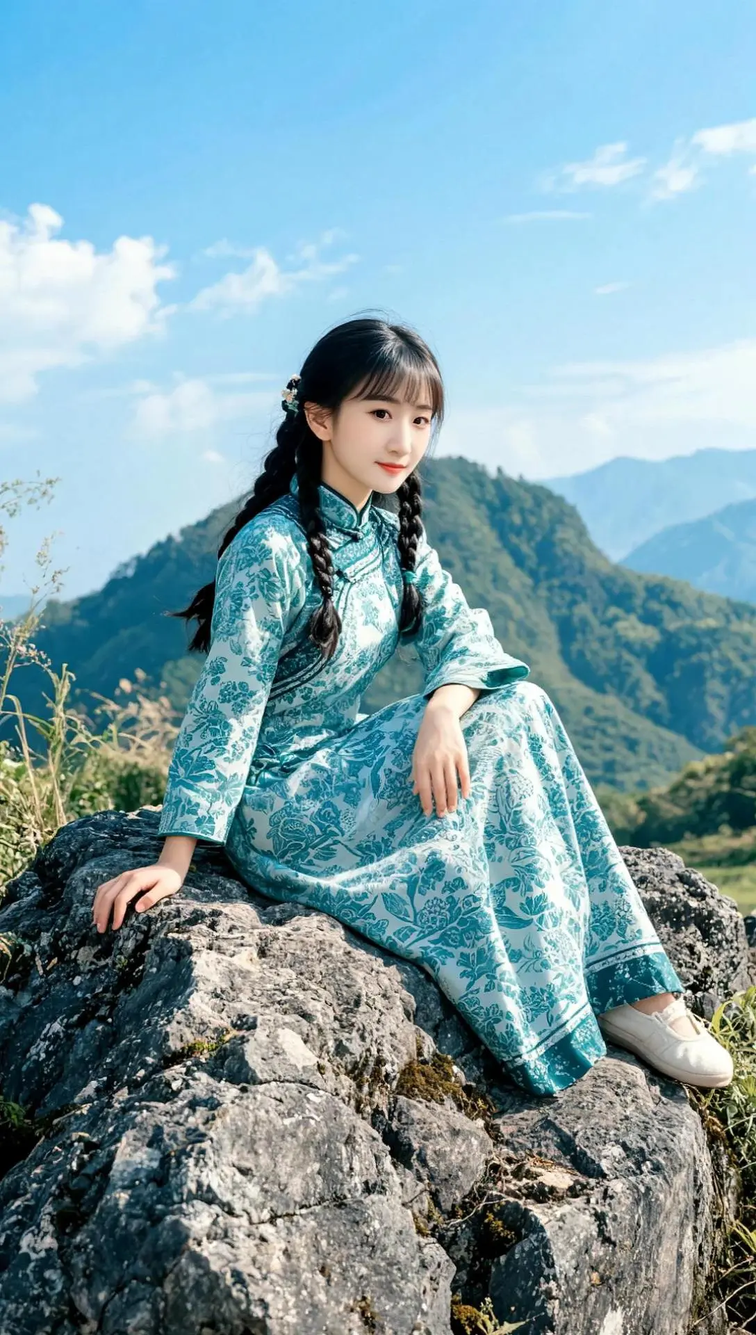 AI山顶女孩风 ai创作