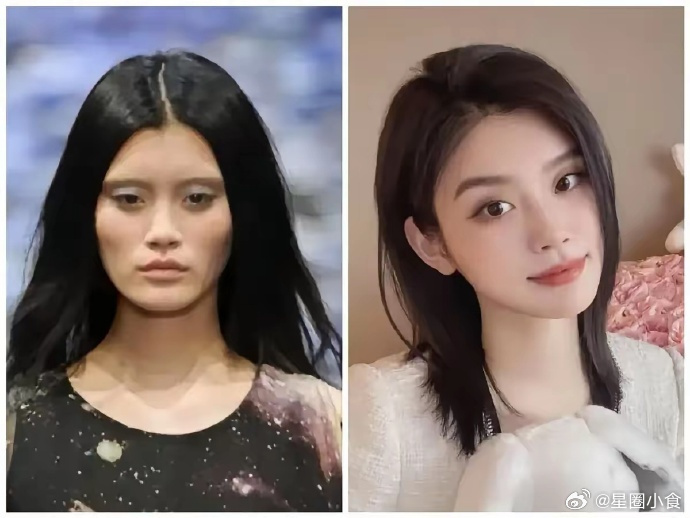 奚梦瑶以前和现在的样子相差挺大的吧！看来脸上还是有点肉好看点 