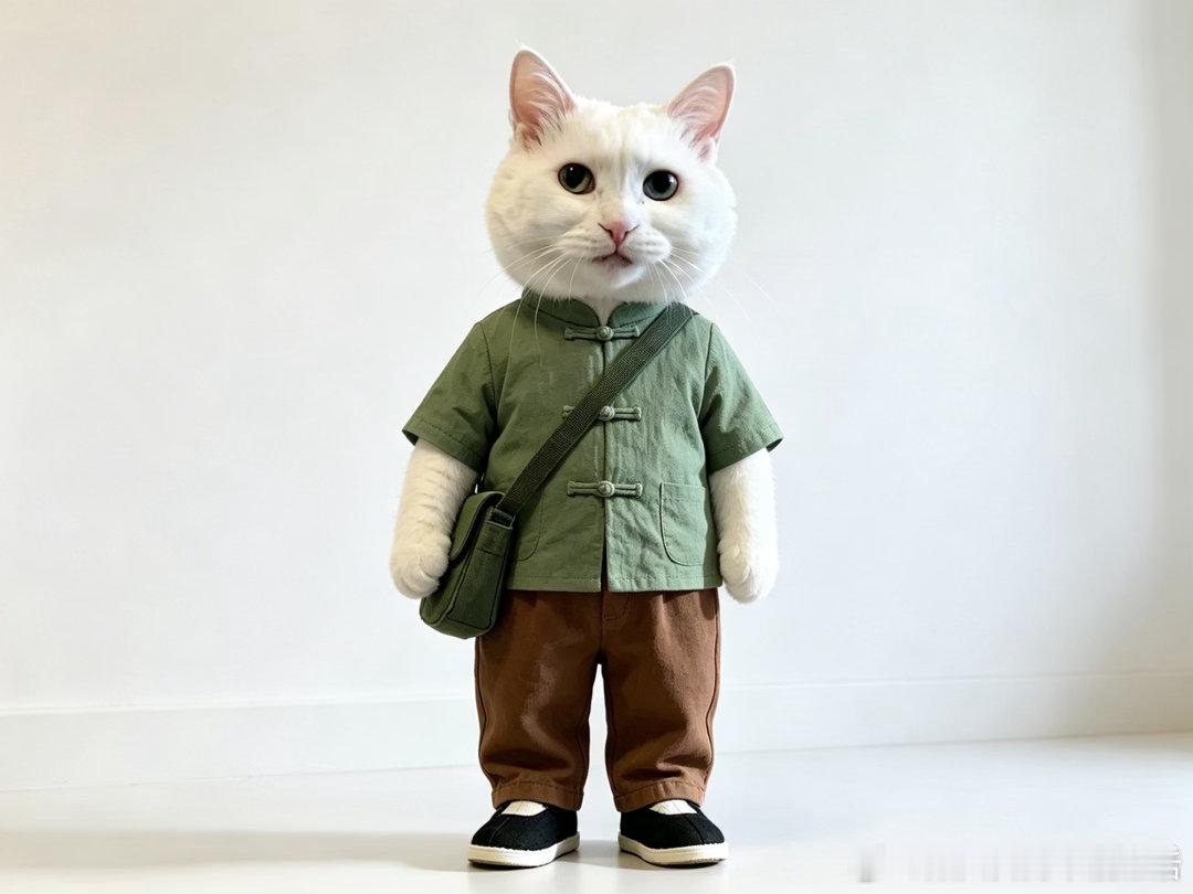 给小老四做了身新衣服，好看吧[嘻嘻] ​​​