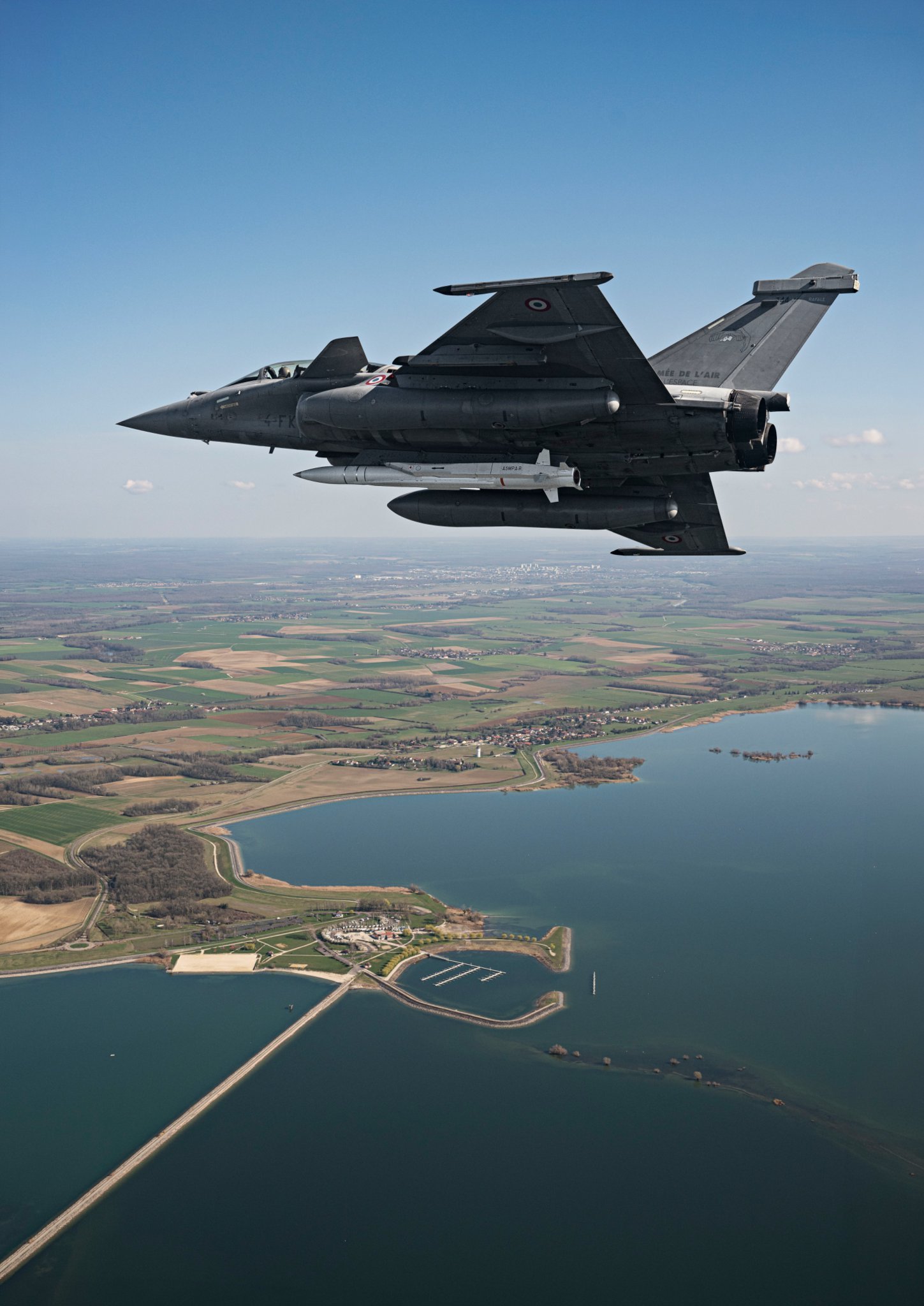 来自1/4 Gascogne中队的法国战略空军（FAS）阵风B携带ASMPA-R