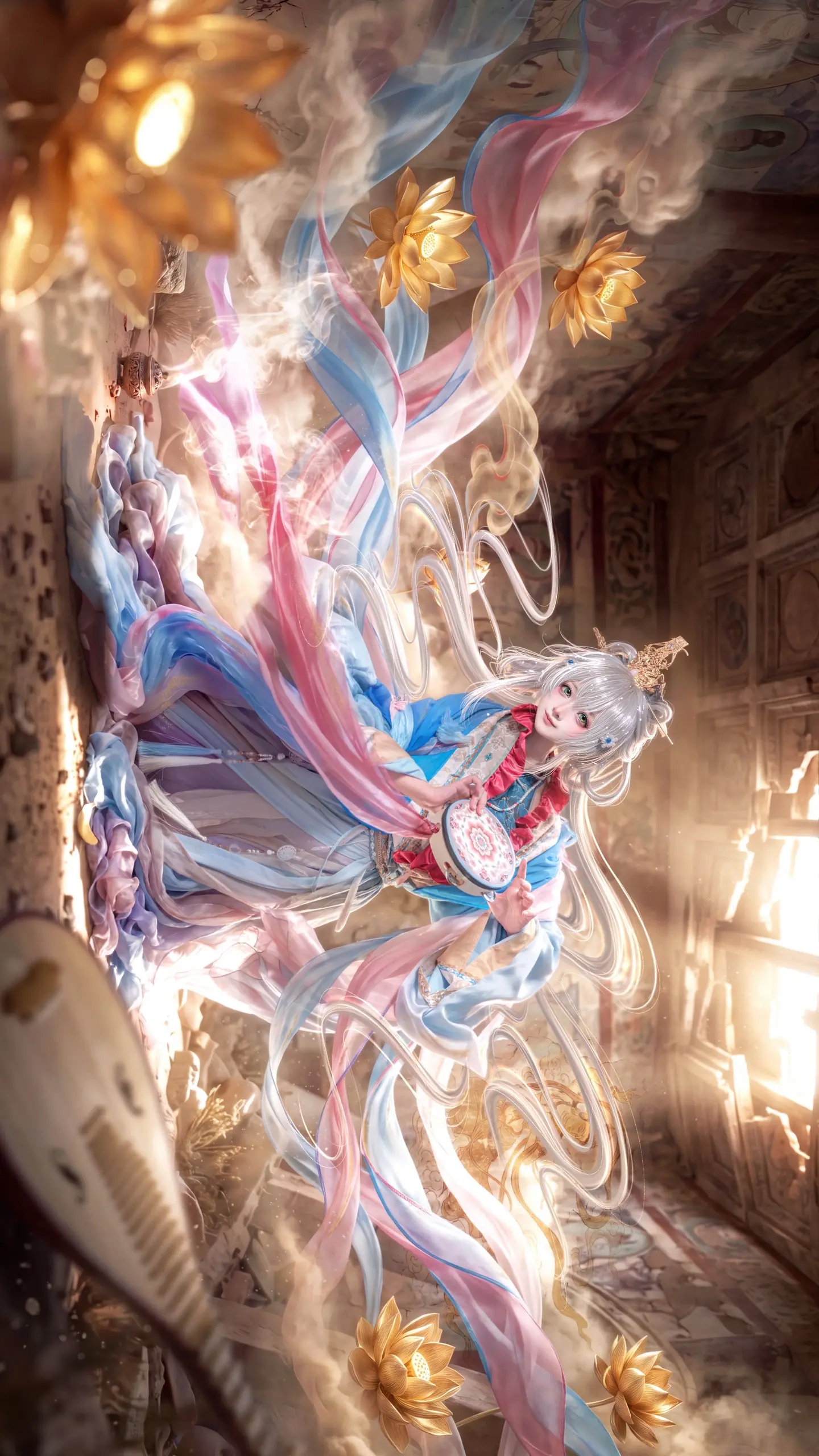 国乐薪火，声声不息！乐鸣东方·洛天依。📷&🧙：  赛博头发：阿咩儿子