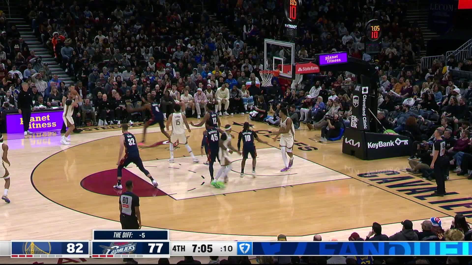 斯宾塞远投三分！勇士vs骑士