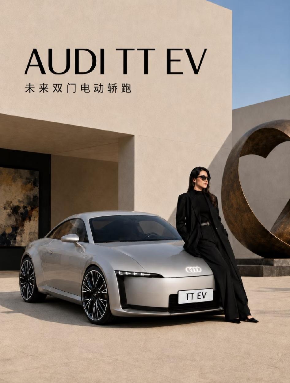 奥迪粉们！如果TT以纯电身份复活，长成这样你会买单吗？

它用类Concept 