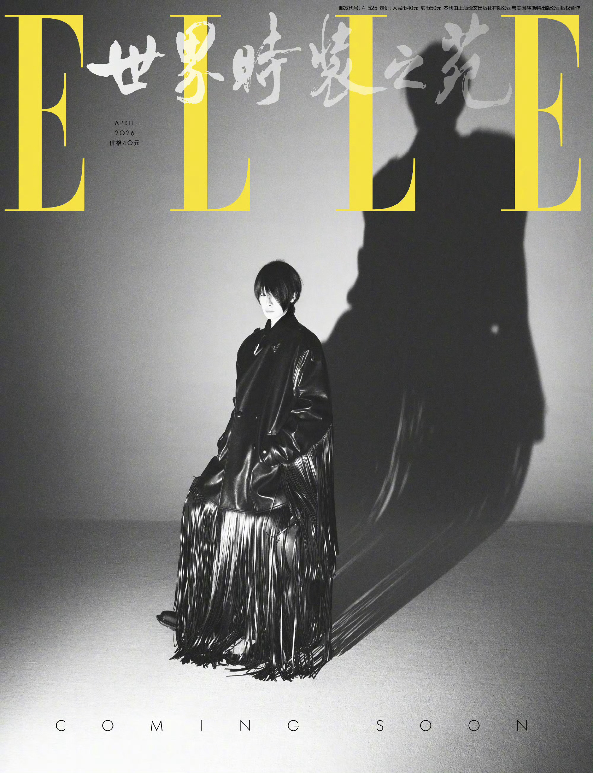 elle四月刊宋茜封面预告 