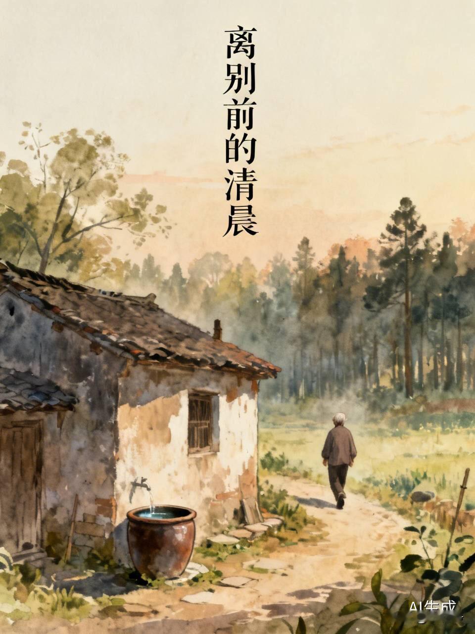（一）
决心离开的那天，她变得异常冷静。

早上一起床，她就把奶奶的水缸打满了水