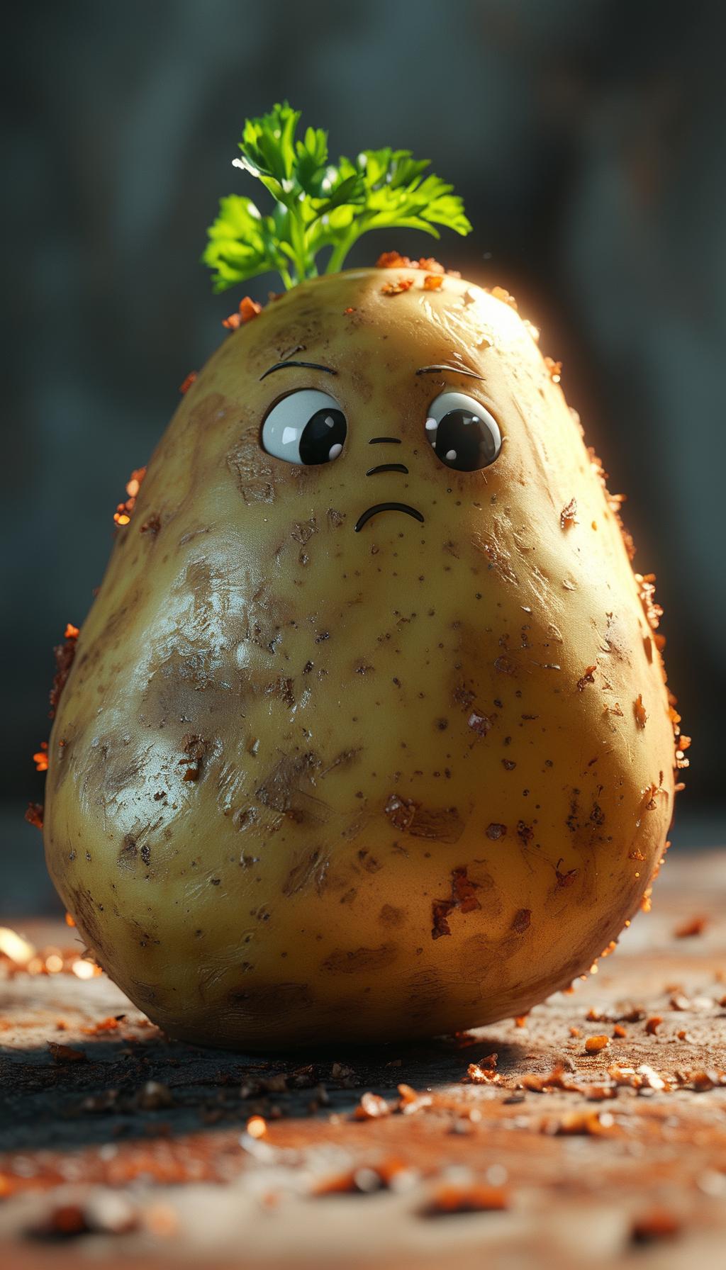 我们家土豆方言为石蛋。
李阳晓第一次跟着爸妈回山东老家，刚进院门就看见奶奶蹲在墙