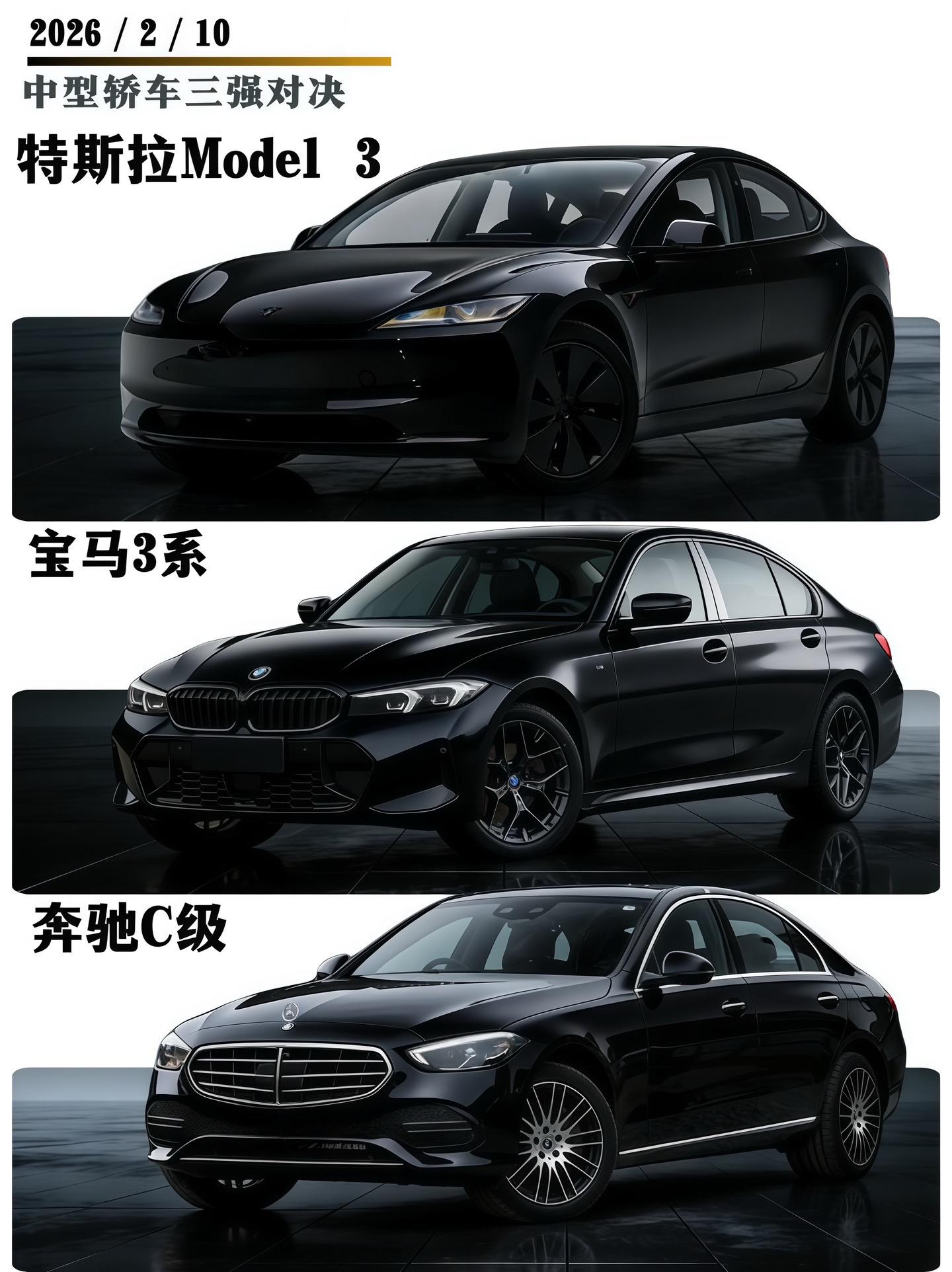 20-40 万轿车终极选择：纯电还是燃油？Model 3/3 系 / C 级对比