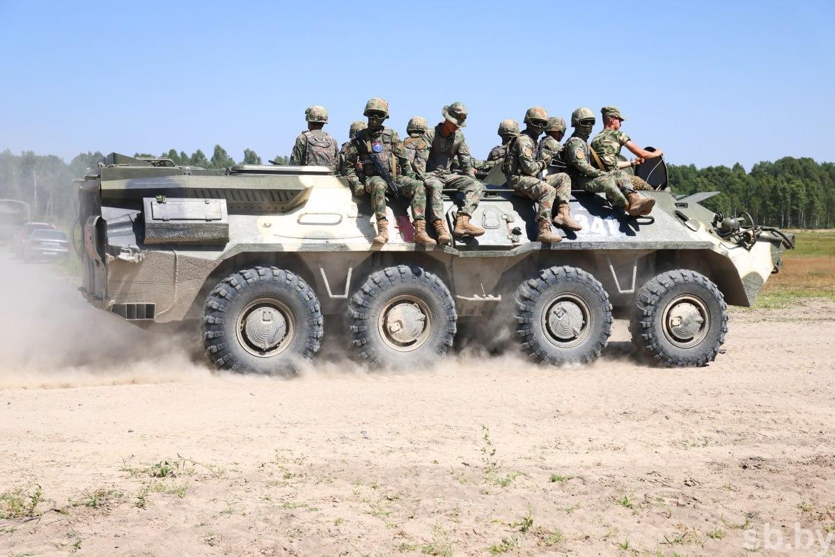 7月13日，白俄罗斯方面公开了的，中白“雄鹰突击-2024”陆军联合训练的画面。