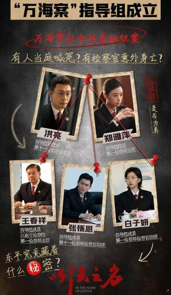 是以法之名更是以民之名以法之名真的以人民为主嘞，在剧里面悬疑感拉满，但是检察官们