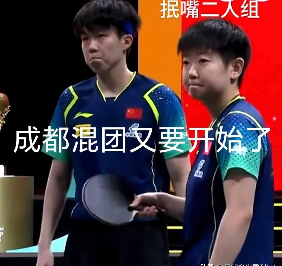 王楚钦把奖杯往孙颖莎怀里一塞，手都没擦干。
不是作秀，是习惯。
亚锦赛混双决赛，