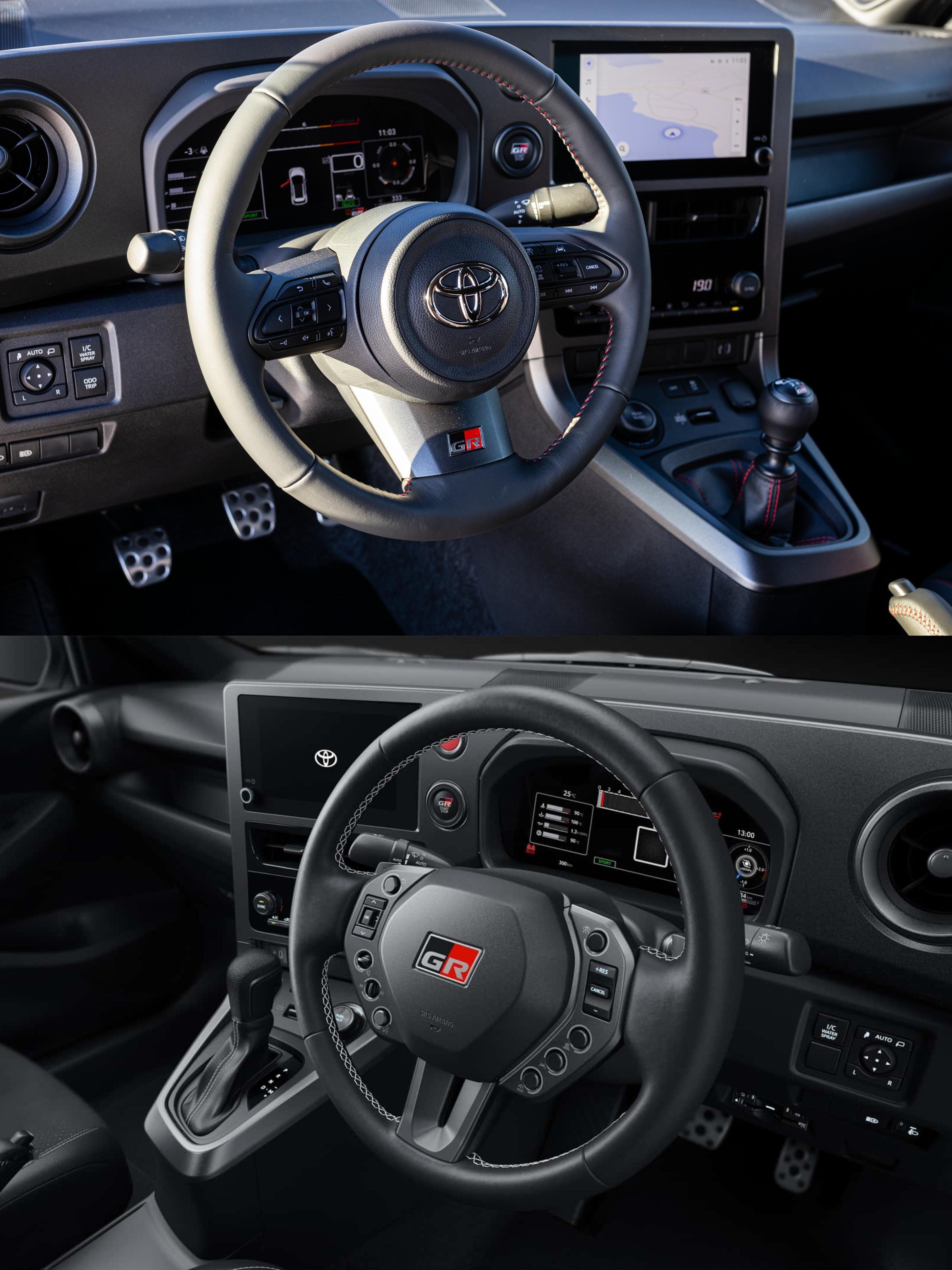 一天一张文艺照 2026款GR雅力士用了新的方向盘设计，原因是车主反馈老款方向盘