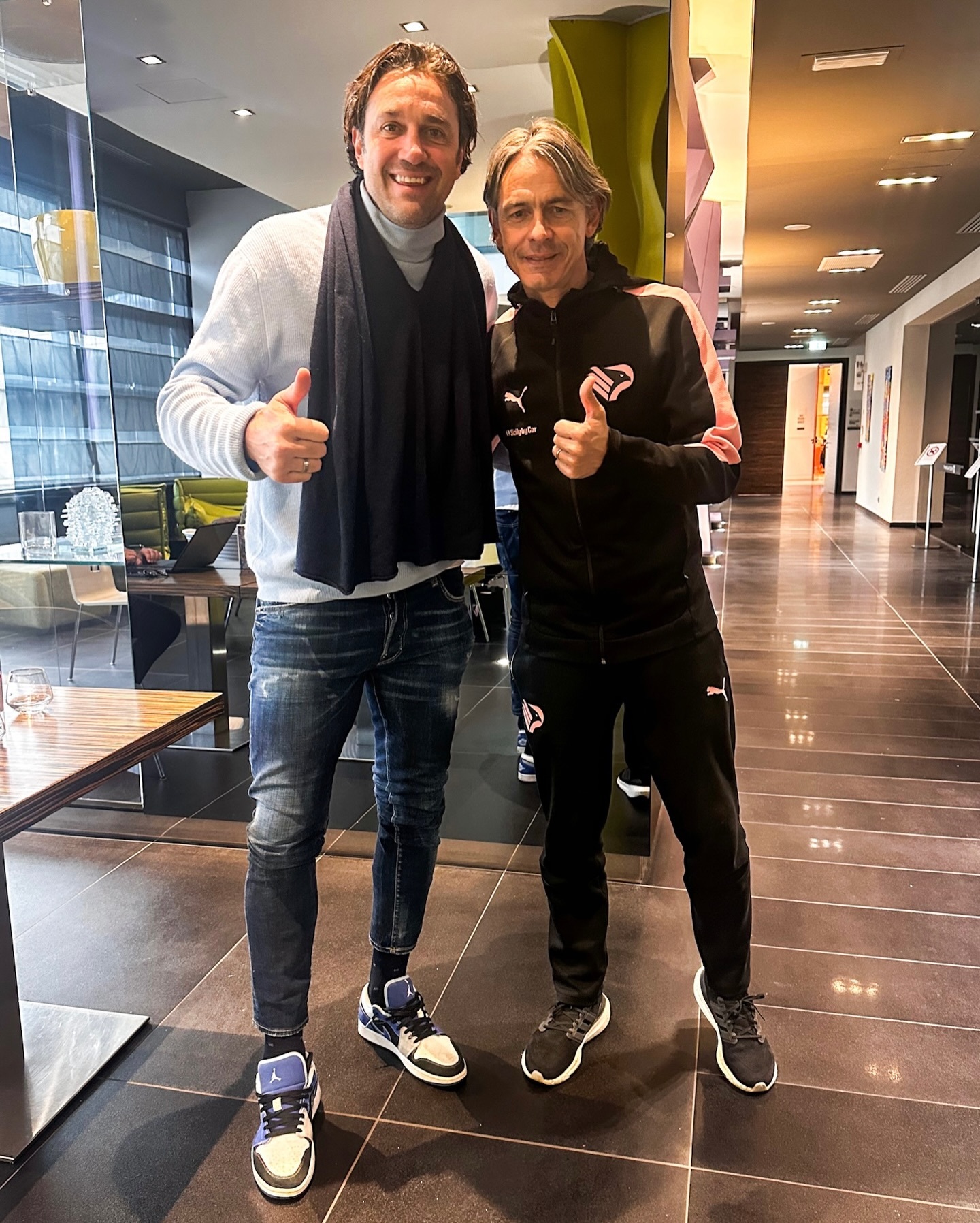 【📸】 意大利国家队 卢卡·托尼🇮🇹 & 菲利普·因扎吉🇮🇹.🏆💜