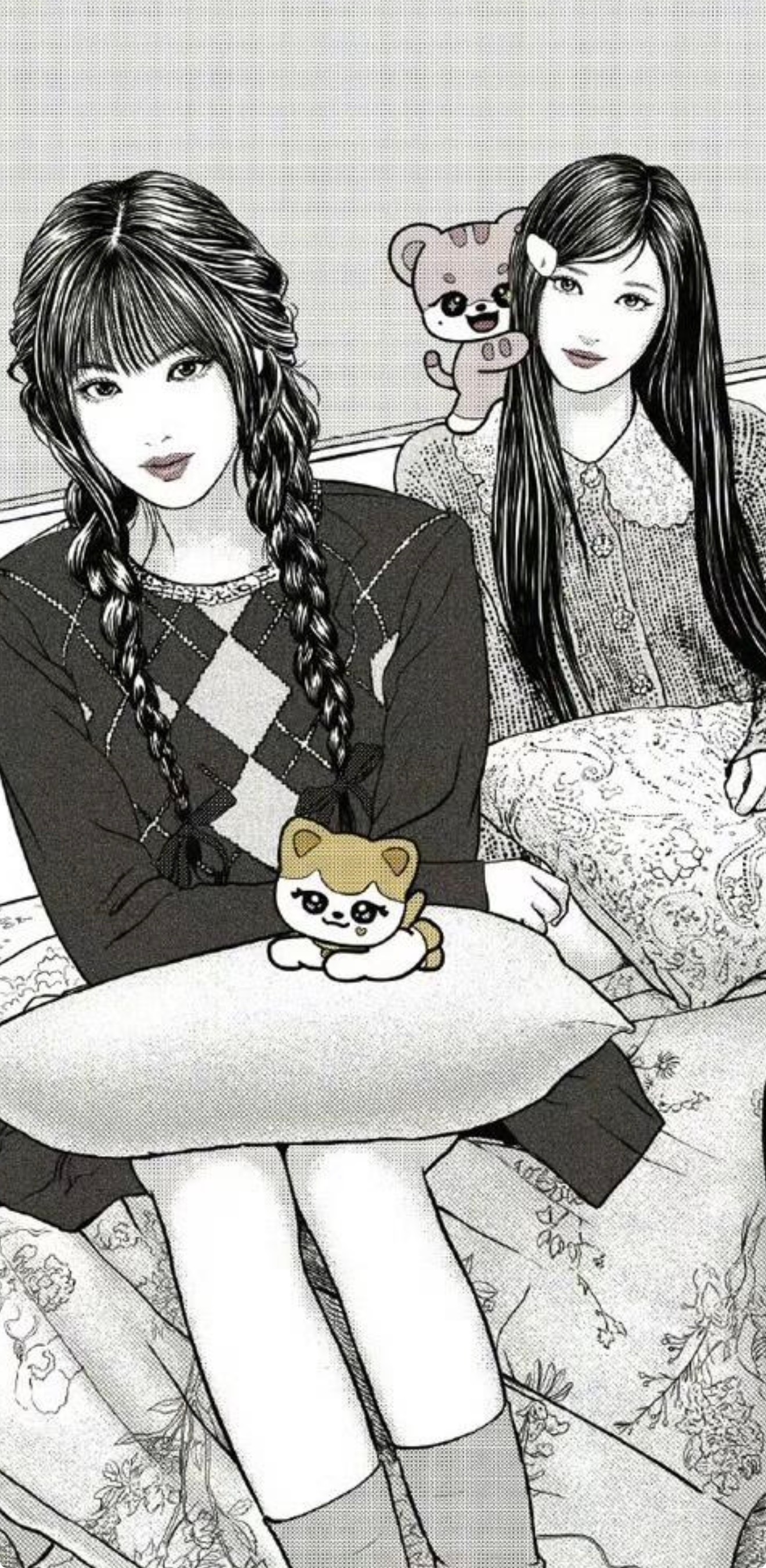 伊藤润二画的ive日专封面 看出来谁是谁没 