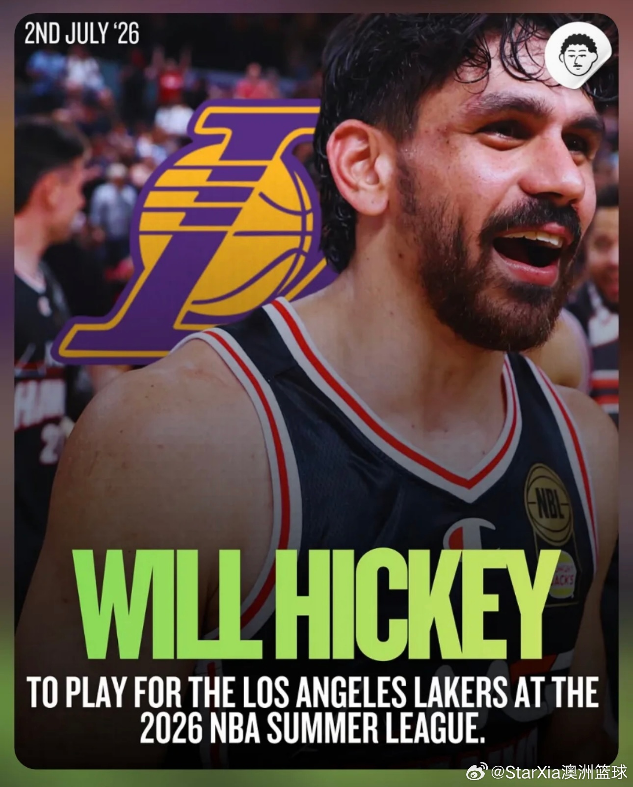 澳洲后卫贺基✈️洛杉矶湖人 2026夏季联赛NBA