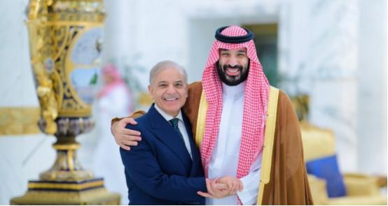 巴基斯坦总理夏巴兹·谢里夫今天（4月16日）发文说：“今日，我在吉达有幸且荣幸地