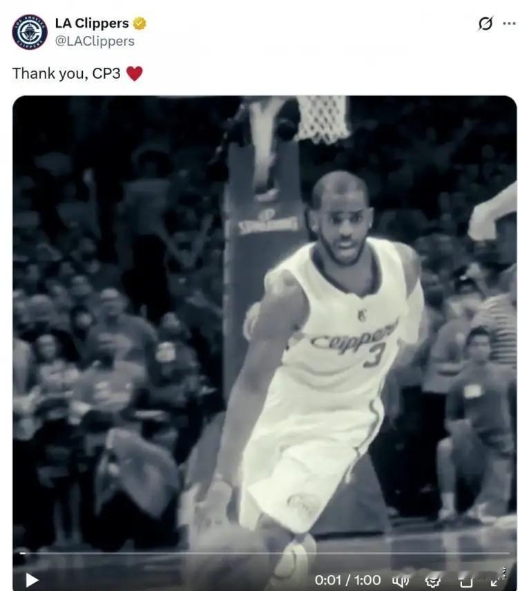 快船官方真是让人感到极度的气愤！今天快船旧将克里斯-保罗在社媒上发文宣布退役，让