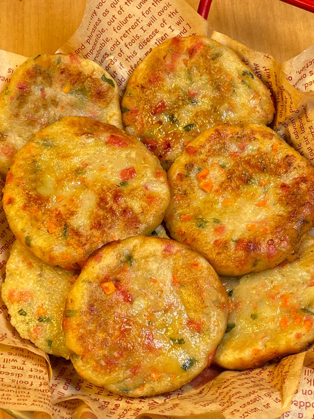 我妈做的火腿土豆饼 软糯香甜 咸香可口❗️