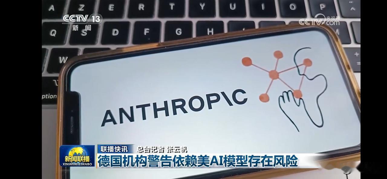 警惕AI风险！
德国机构警告依赖美AI模型存在风险