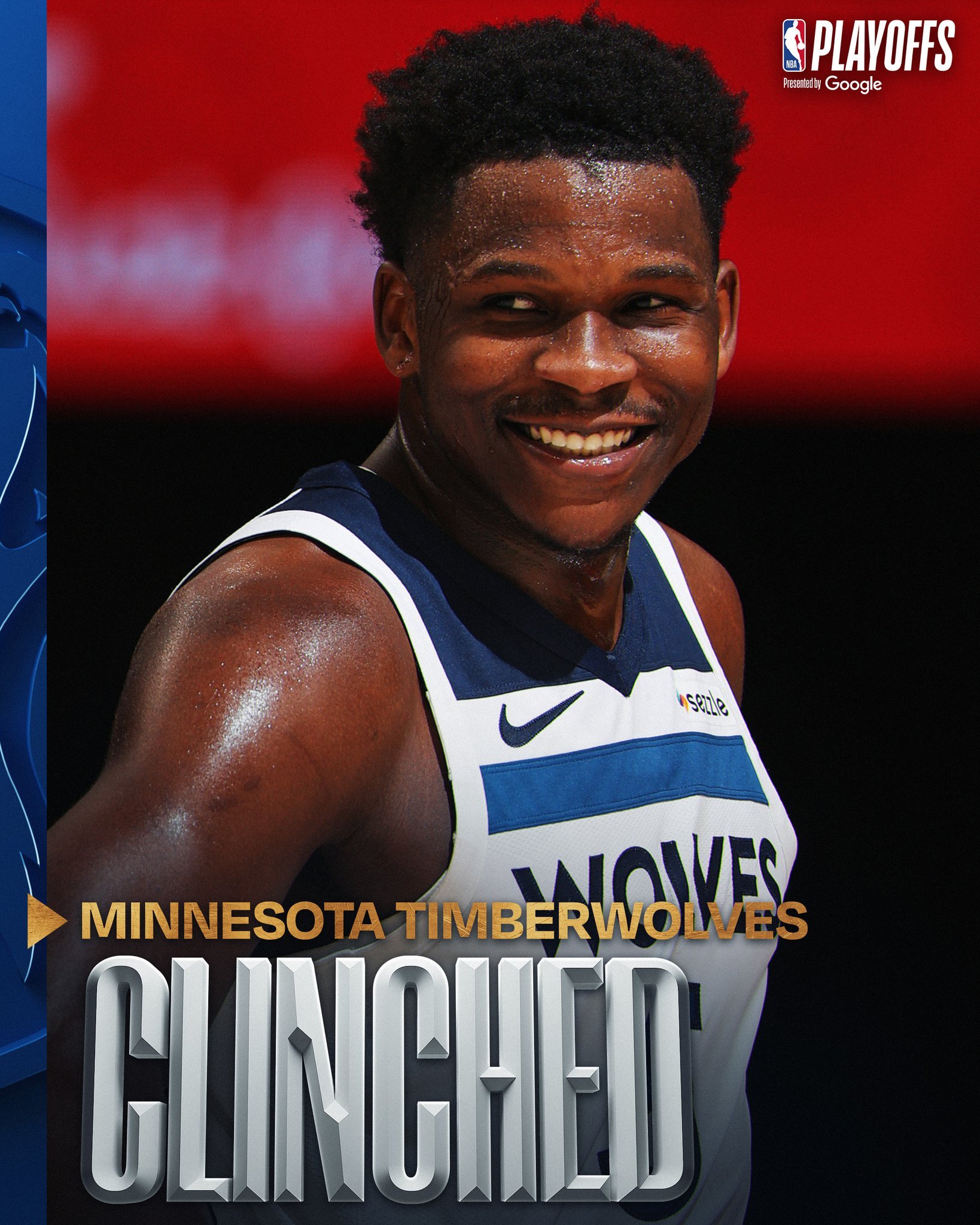 森林狼也锁定季后赛前六。NBA