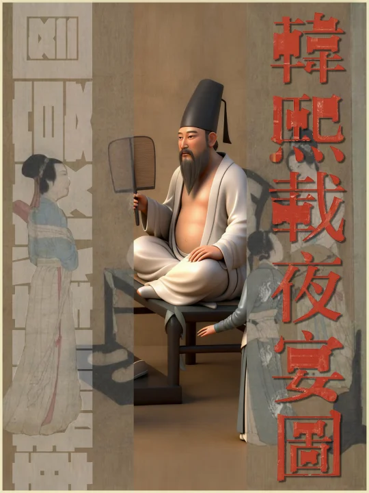 【韩熙载夜宴图】古人的夜生活，不比现代差