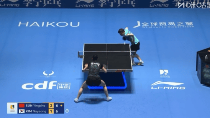 正手女王孙颖莎vs金娜英