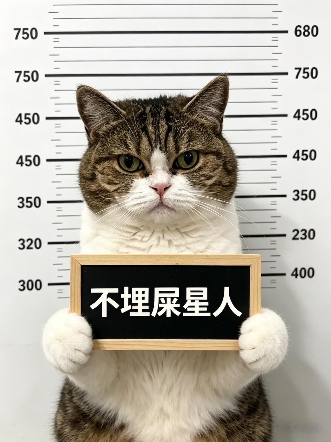 这位祖宗每天早上都在卧室阳台的猫砂盆出恭，然后埋天埋地埋空气，唯独不埋粑，活生生