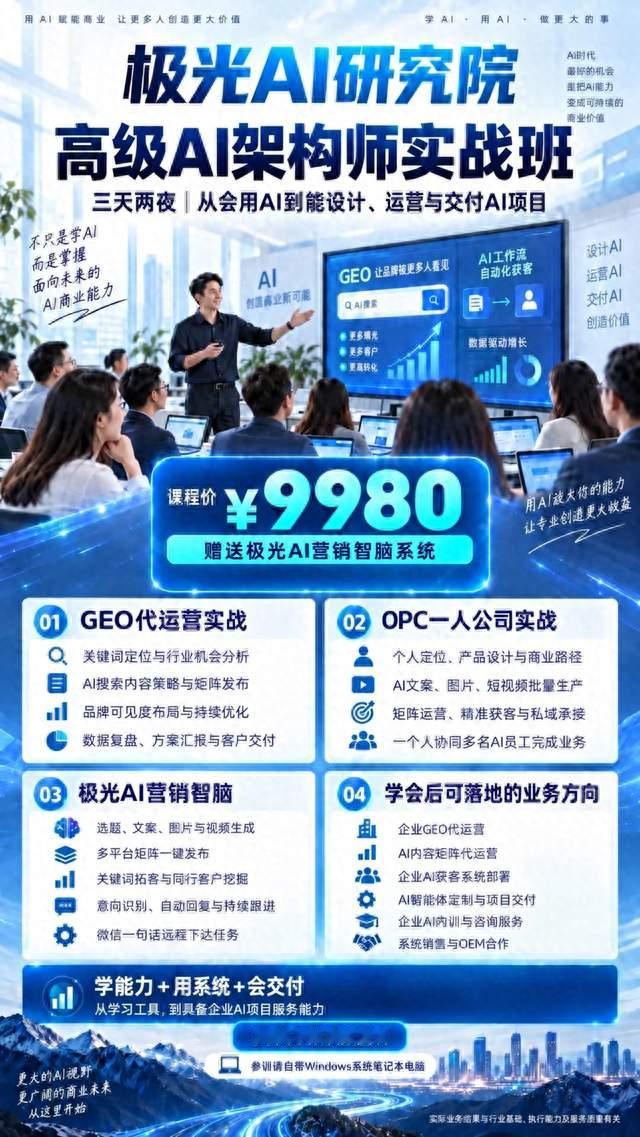 重塑独立创业：极光AI研究院如何通过“OPC一人公司”与“超