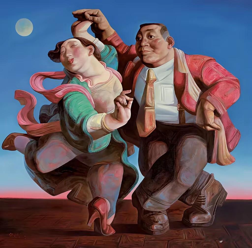 画家虽然走了，但是这些追求快乐的画面依然温暖人间！