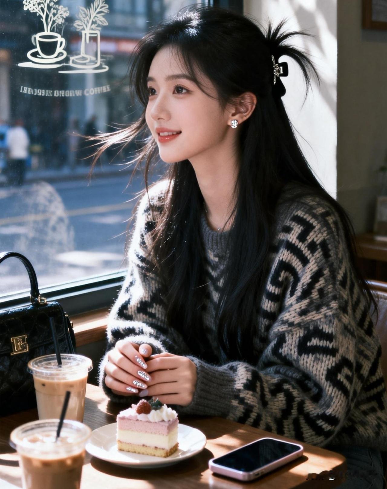 咖啡香里话离愁，轻语时光似水流。