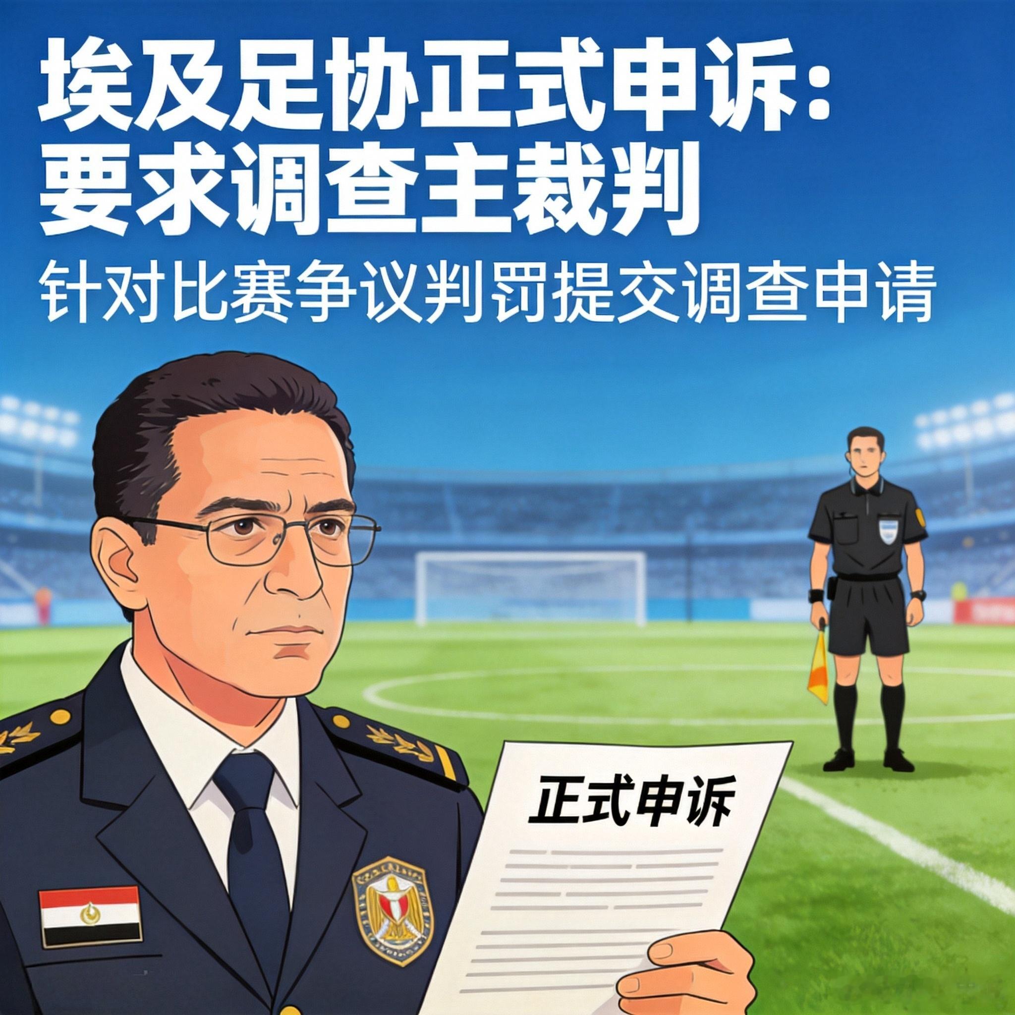 埃及足协正式申诉 要求调查主裁判讲个比比赛本身更值得琢磨的事。埃及2-3阿根廷，