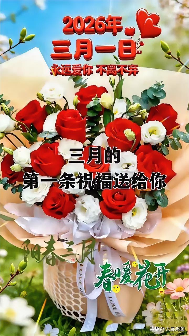 爱诺恒长
二零二六阳春始，
爱意如潮涌梦思。
三月和风添韵致，
一朝盟誓寄情痴。