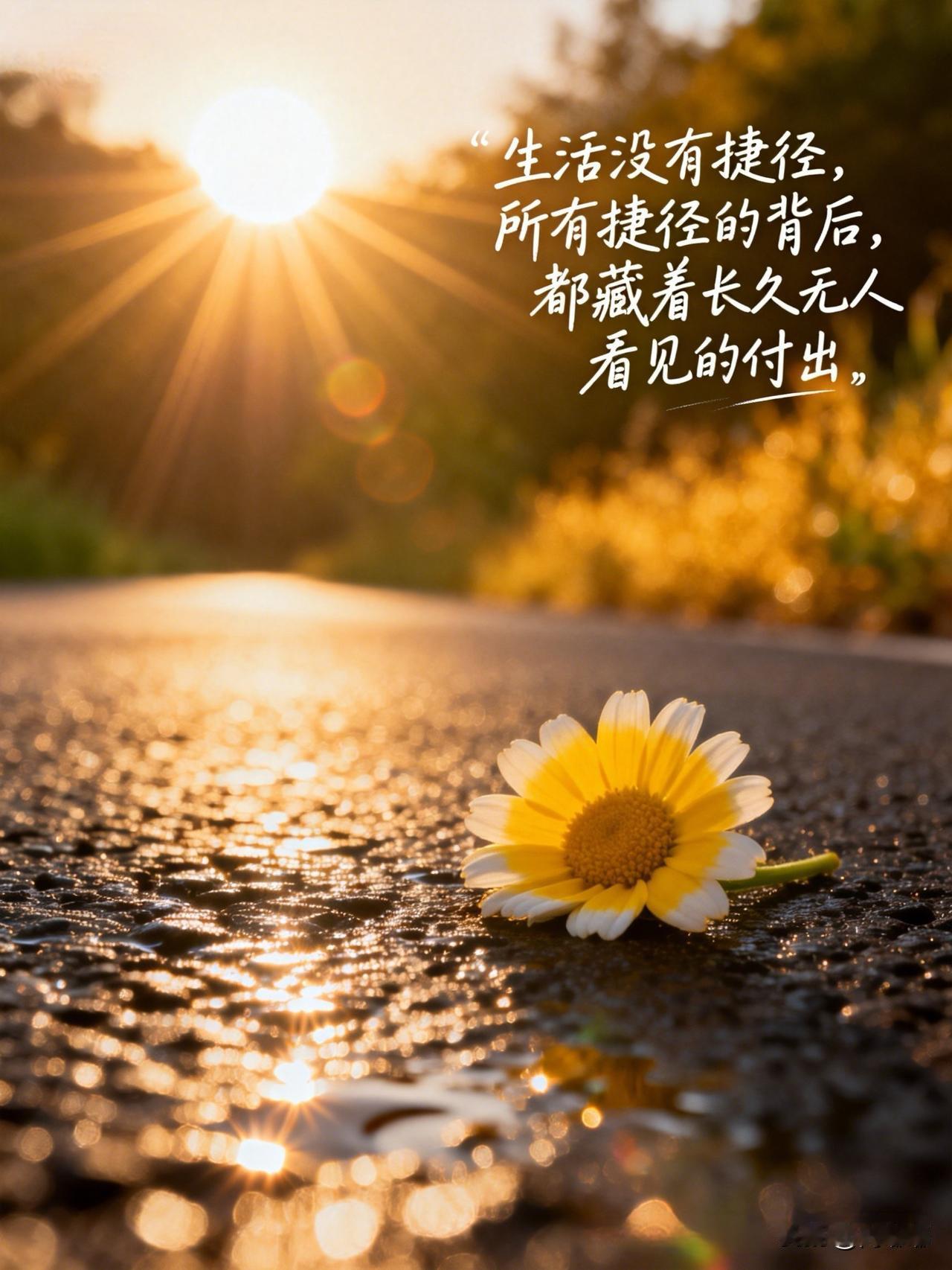 生活没有捷径，所有捷径的背后，都藏着长久无人看见的付出。[祈祷]生活里常听人说“