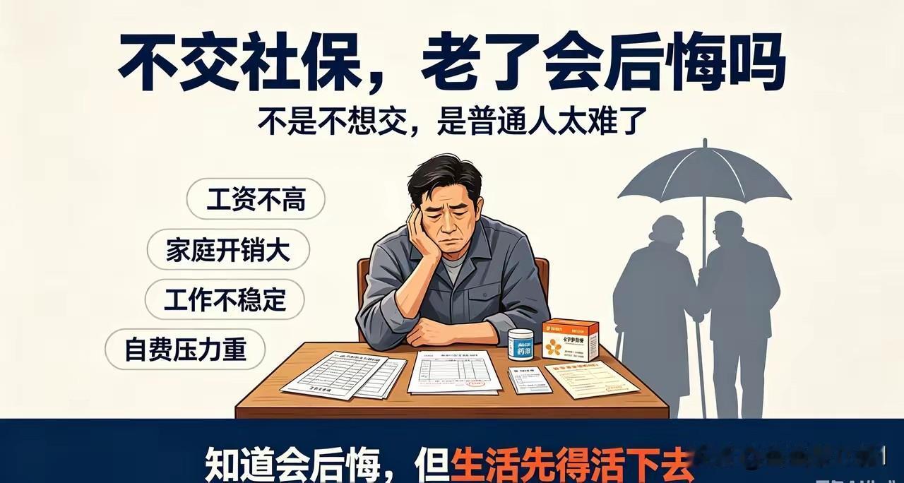 大家看看这个例子。那些在网上鼓励大家因经济压力大不要去交社保的人，要么目光短浅，