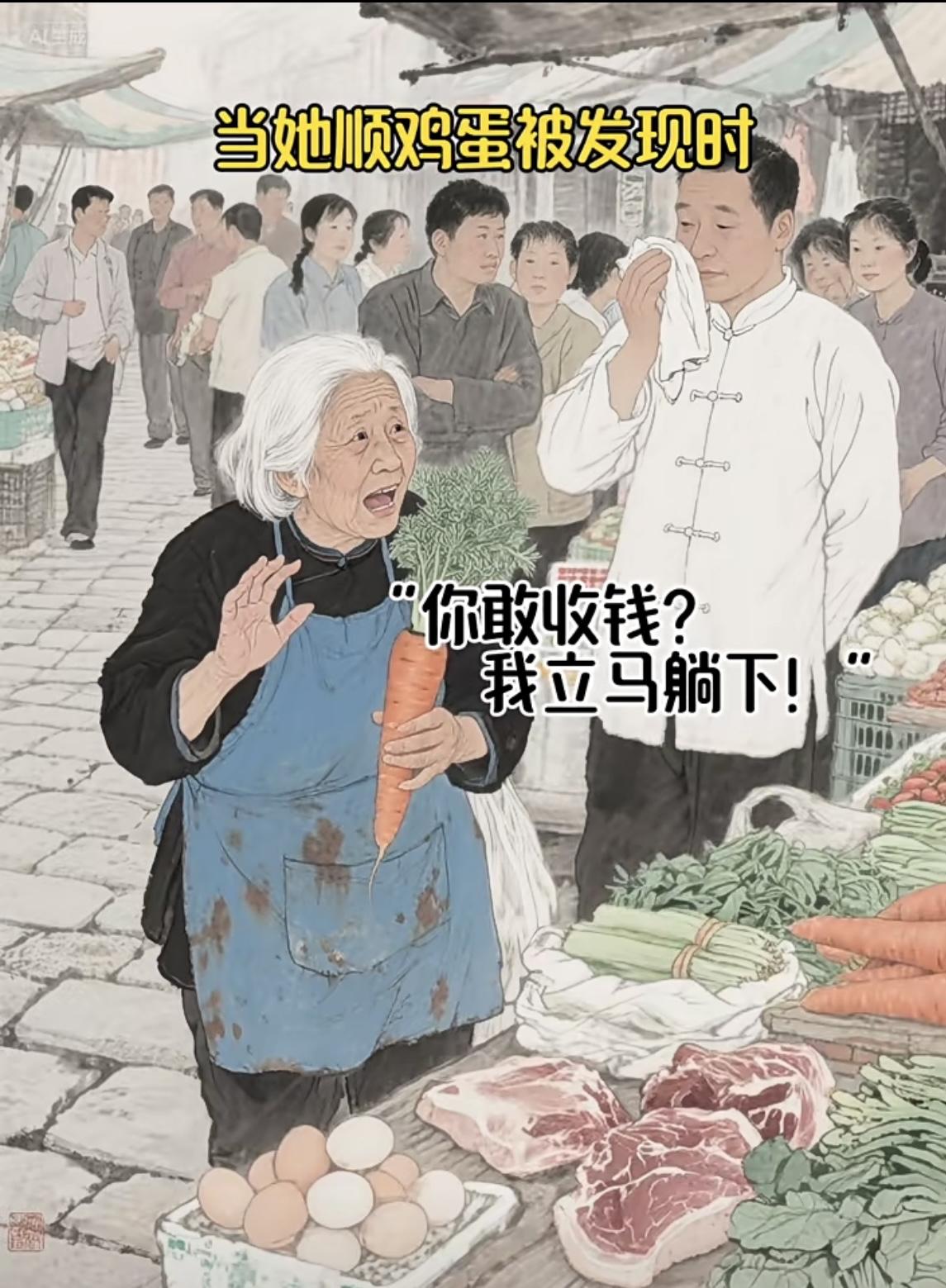 “老太太，不是什么东西都可以顺走，会出大事”[石化]
“奶奶，可以不吃么”[发怒